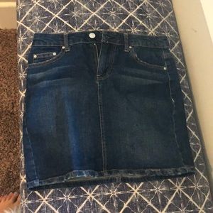 Cute mini denim skirt